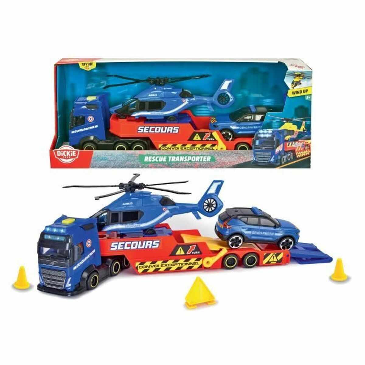 Vrachtwagen Dickie Toys Rescue Transporter – PremiumBrandDropshipping